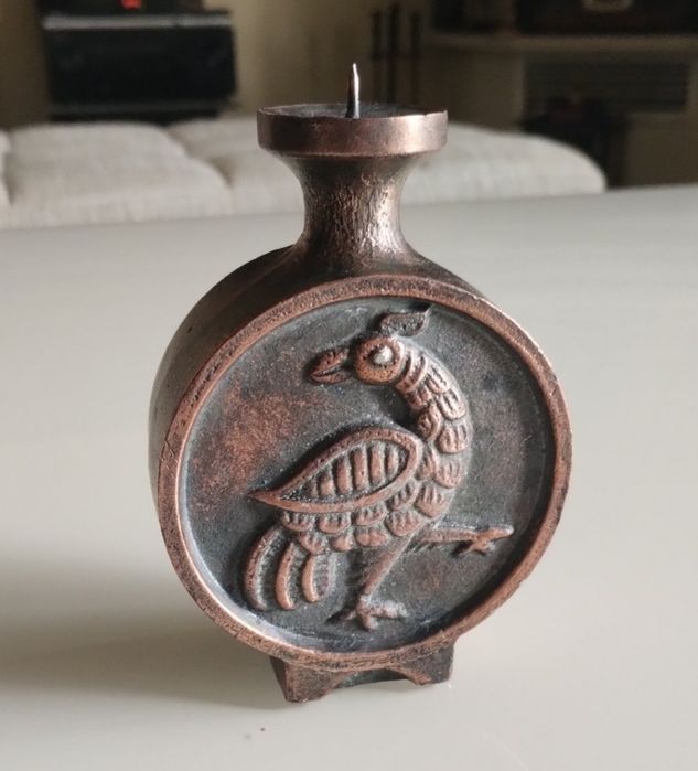 Много красив, стар свещник. Бронз.