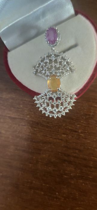 Серьги кольца серебро