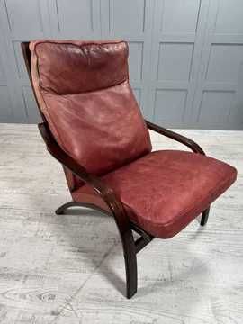 Датско кресло естествена кожа Stouby Д1124-Д