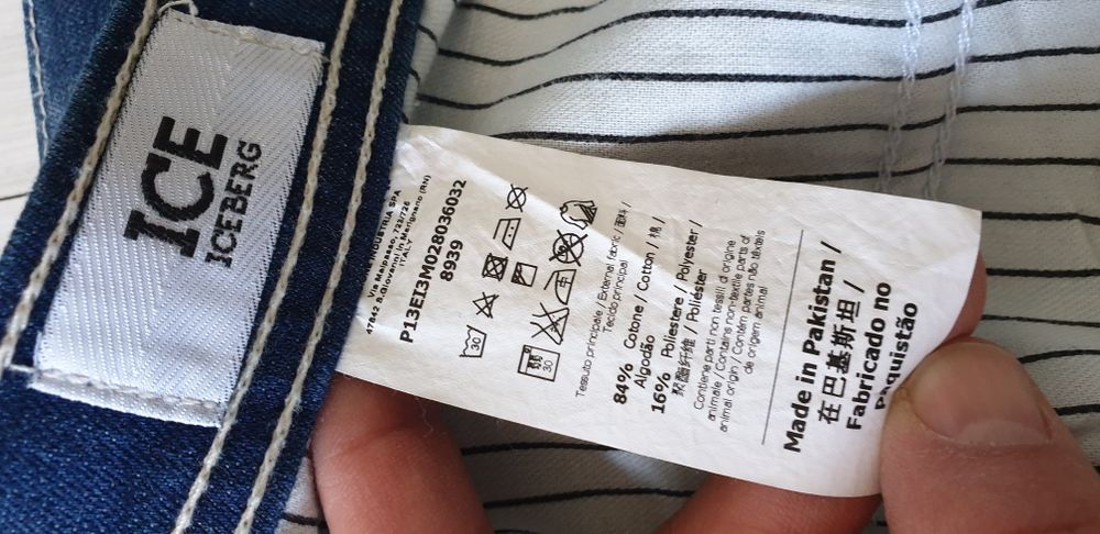 Iceberg Jeans Slim Stretch Mens Size 33/32 ОРИГИНАЛ!