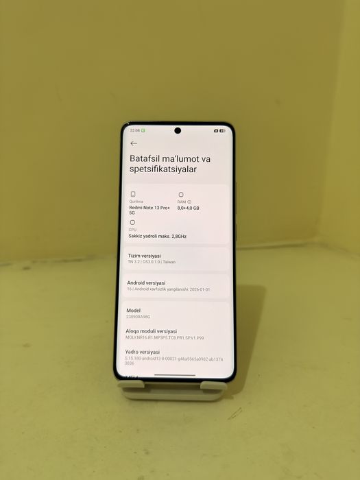 Redmi Note 13 Pro Plus 5G (8/256) ideal holatda srochna