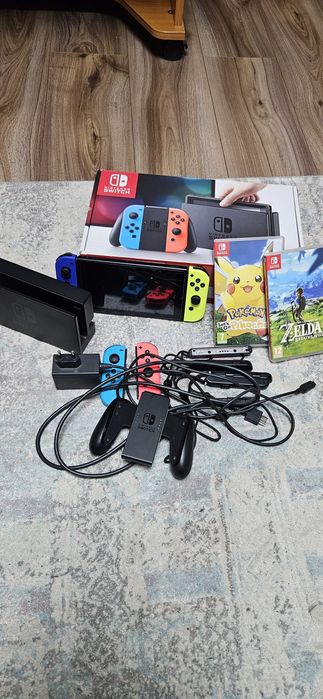 Vând Nintendo Switch ca NOU + card 128 GB + două jocuri
Nintendo Switc