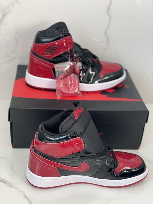 Air Jordan 1 High Bred Patent Retro Full Box Verificare Colet