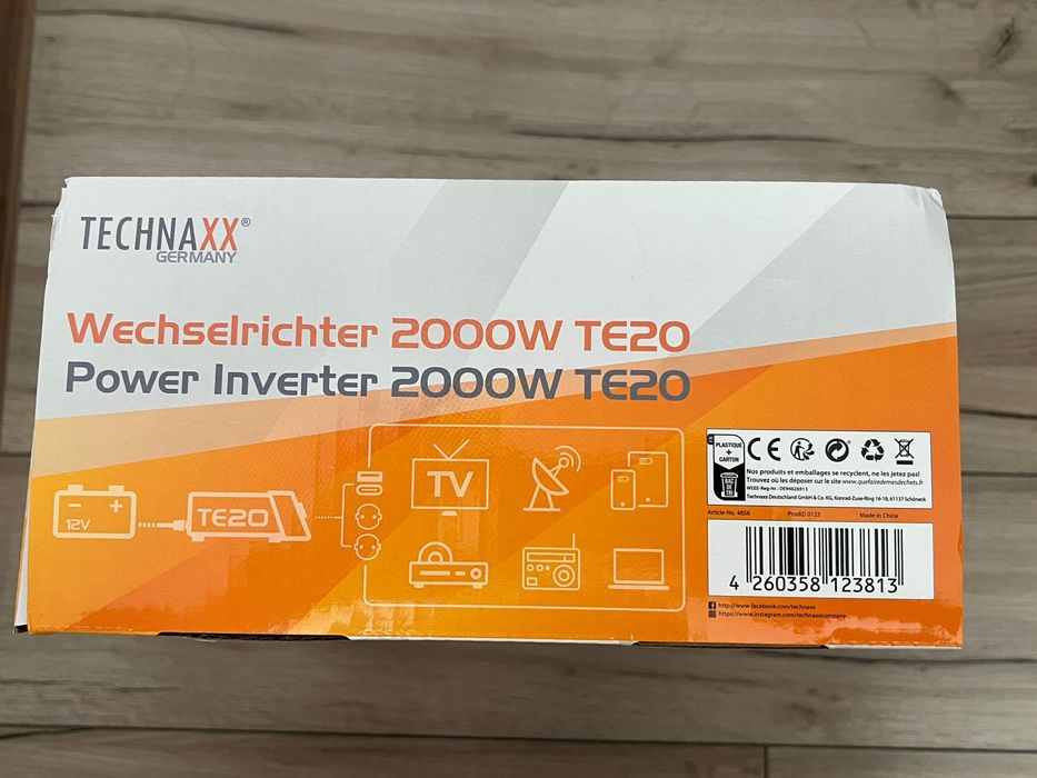 Invertor NOU Technaxx 2000w TE20