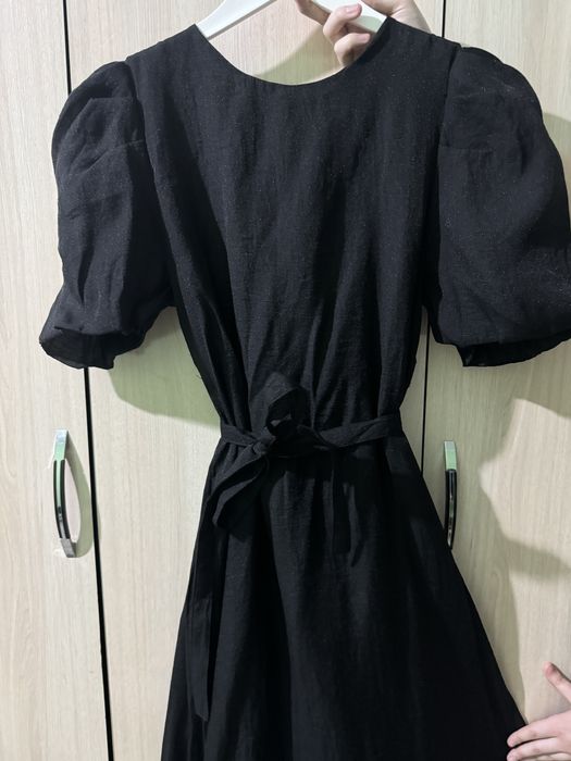 Блестящее платье черный вчерный