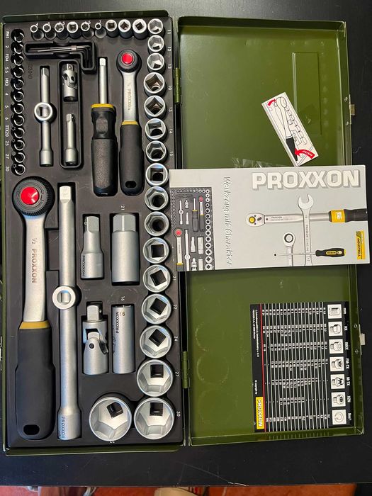 Set complet de chei tubulare Proxxon 2340, 56 de piese,