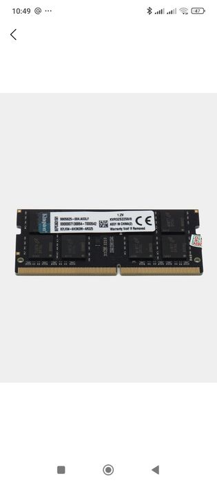 Оперативная память для ноутбука Kingston DDR4 16GB 3200Mhz SODIMM
