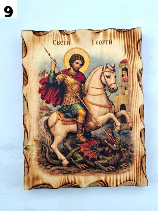 висококачествени цветни  икони печатани върху дърво