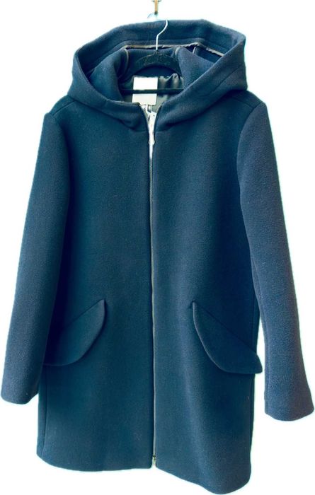 Palton lana bleumarin Sandro Paris