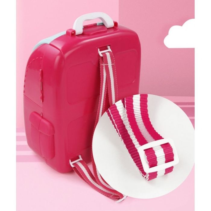 Тоалетка с микрофон, звук, светлина и раница Make-Up ARTIST с гримове