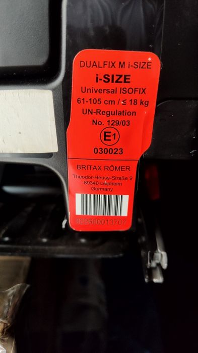 Scaun auto Britax rotativ pentru copii cu baza inclusa Dualfix M Plus i-size