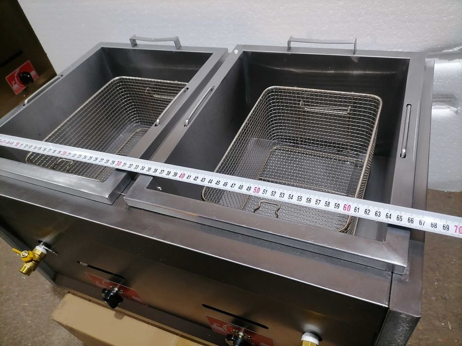 Фритюрник прфесионален газов-единичен, двоен