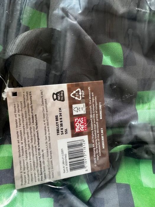 Geantă voiaj/Troler copii Minecraft original nou