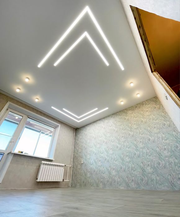 Натяжные потолки с магнитными треками