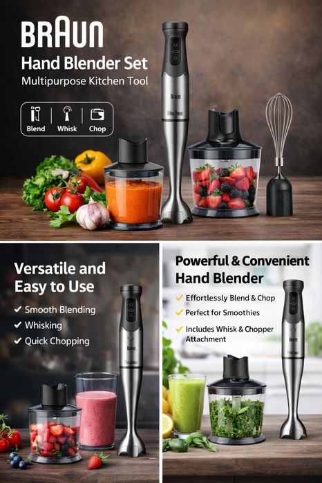 Braun блендер 3в1 | Новый | Срочно