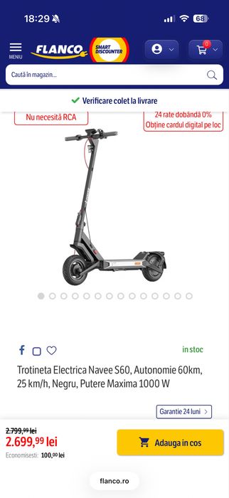 Trotineta electrica Navee S60