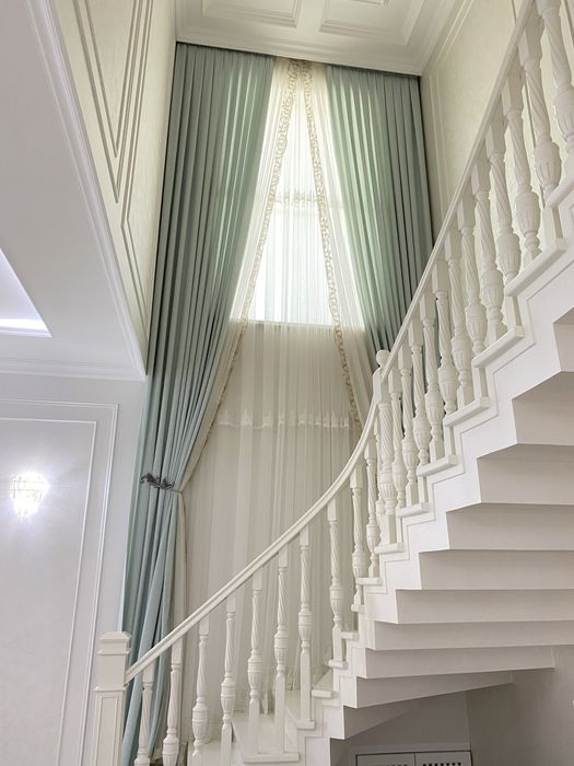 Химчистка штор тюлей