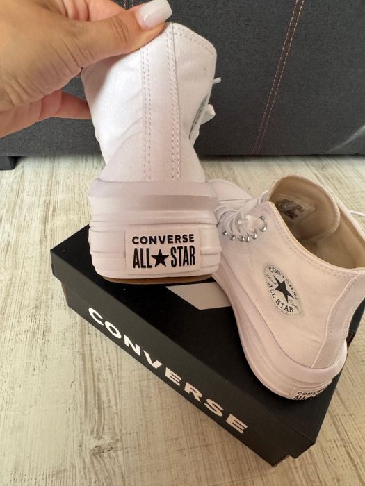 Tenisi  Converse Chuck Taylor All Star Move Hi Alb  mărimea 37, 259 lei Noi !!! Cadou!!!