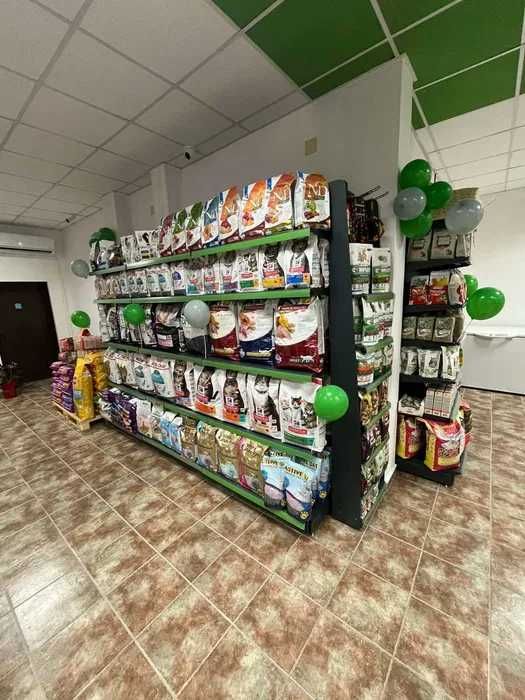 Стелажи за зоомагазин, Крайстенни стелажи, Островни стелажи, НОВИ