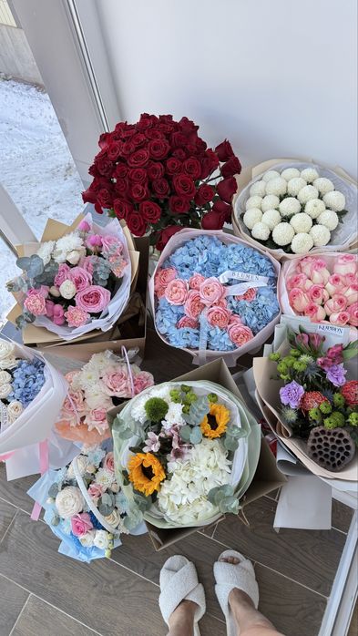 б/у букеты свежие