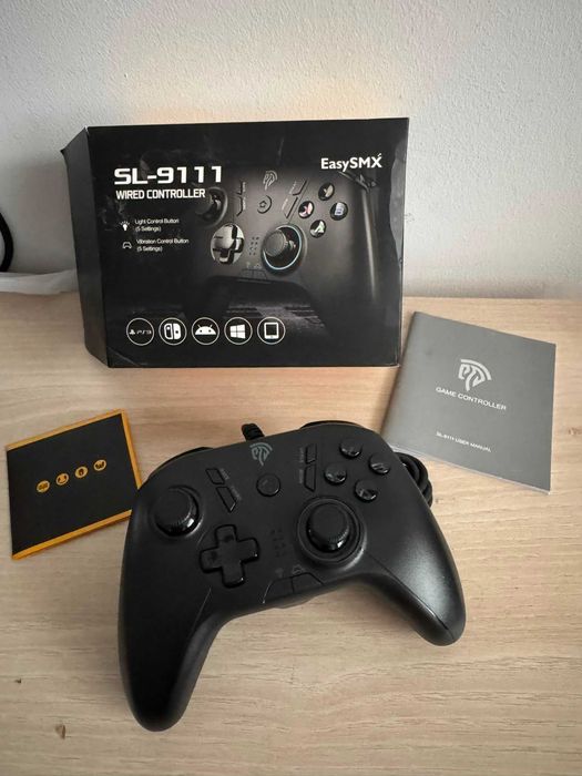 Controller EasySMX SL-9111 cu Fir — PC, PS3, Switch, Android, Nou