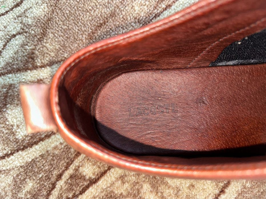 Кожени обувки LACOSTE