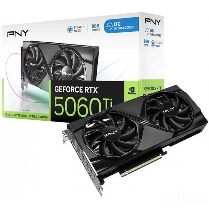 { Видеокарта PNY GeForce RTX 5060 Ti Dual 8GB GDDR7