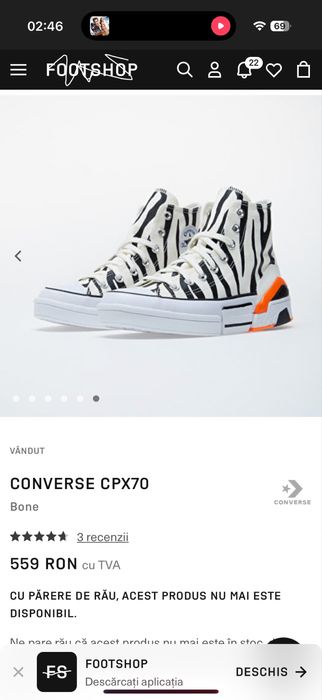 Converse noi marime 38 de dama