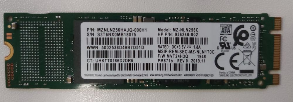SSD m.2 Samsung 256GB (Sata) - нов