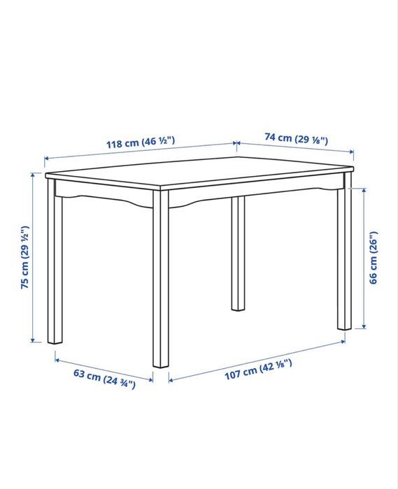 Стол и стулья IKEA