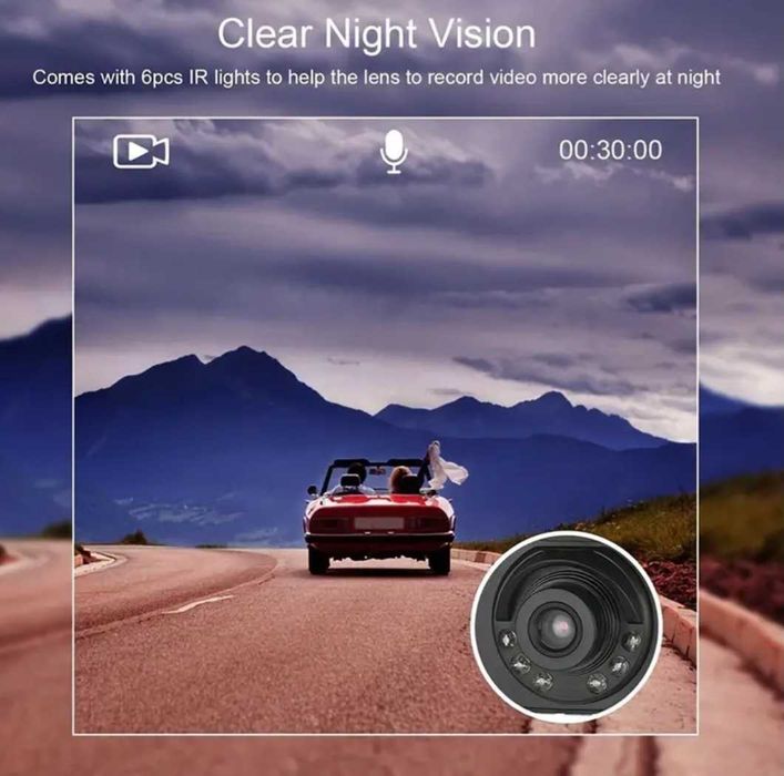Camera Auto DVR, FHD 1080P, vedere nocturna, senzor miscare