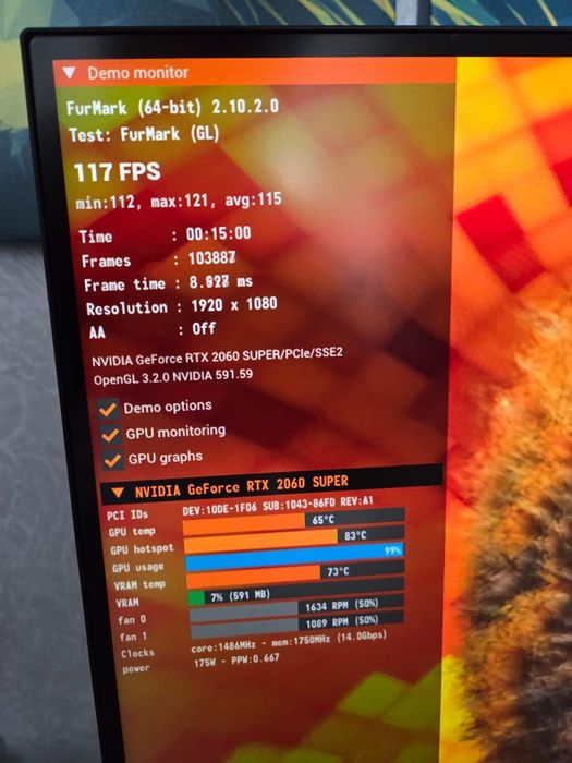 Видеорарта Rtx 2060 super (rog strix) 8gb