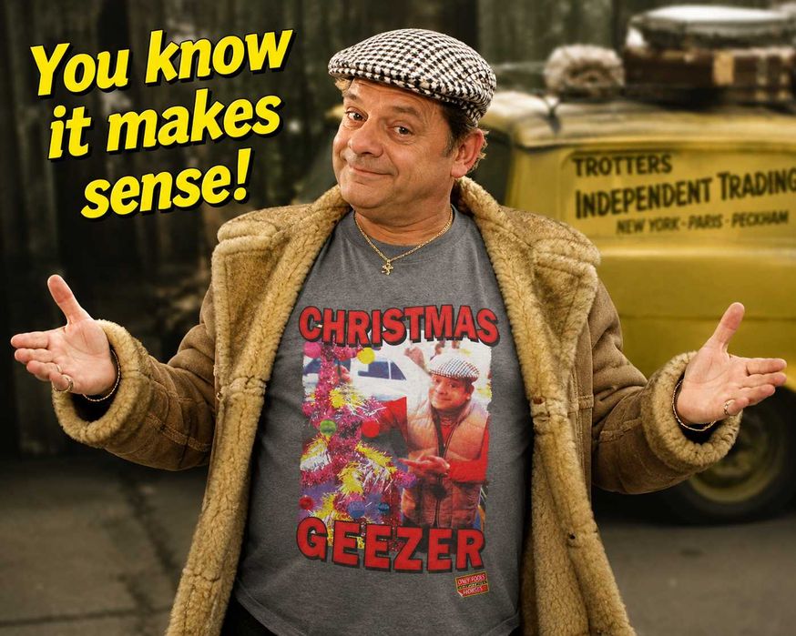 Christmas Geezer, Del Boy, tricou cu licență Only Fools and Horses, XL