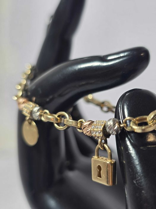 Brățară din Aur 14K 5.7 grame cu charm-uri