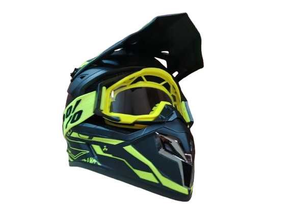 Каска Крос Мотор/Скутер/Бъги/Вело/АТВ с очила 100%-MT-5