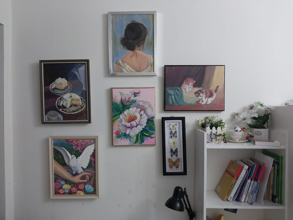 Люстра хрустальная +1 картина на выбор