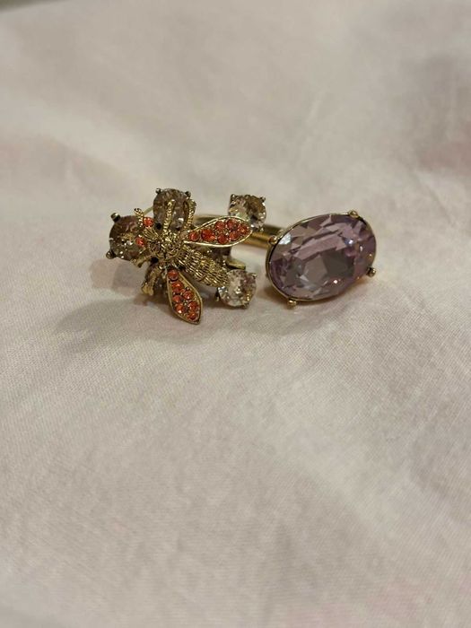 Кольцо бижутерия Oscar de la Renta с кристаллом Сваровски