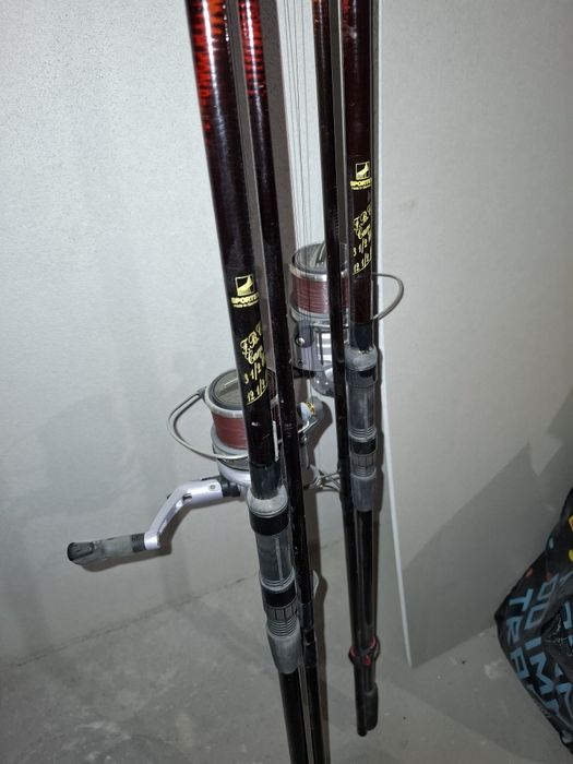 Pachet 4 lansete SPORTEX, 2 WELLS & 2 F.B.C. + 4x Daiwa Emblem