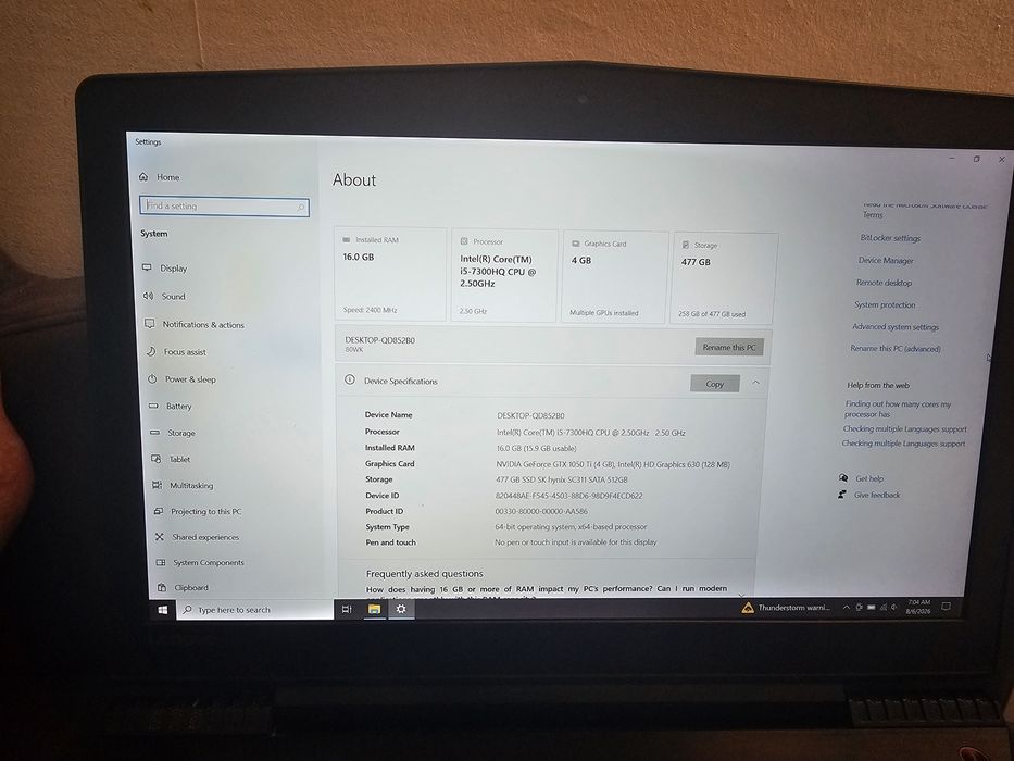 Laptop  gaming scoala