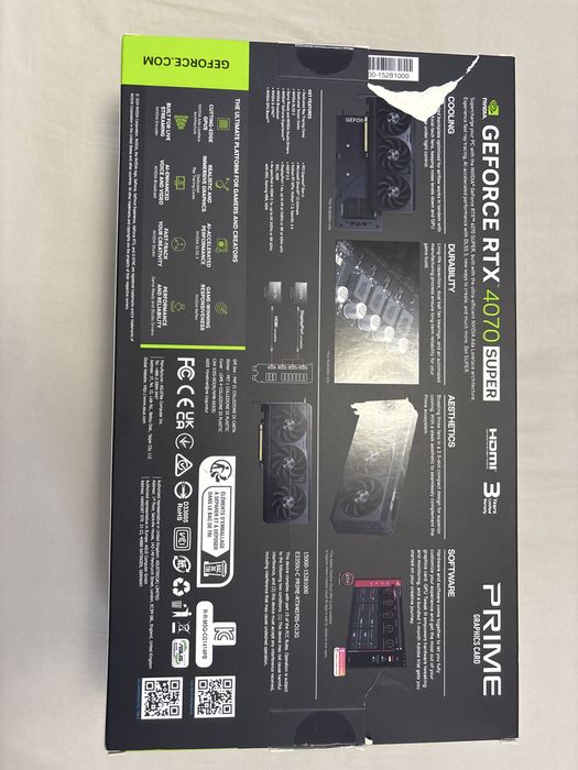 placa video ASUS PRIME GeForce RTX 4070 SUPER OC 12GB