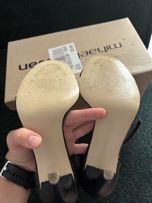 Sandale piele, negre, Mihaela Glavan, 38