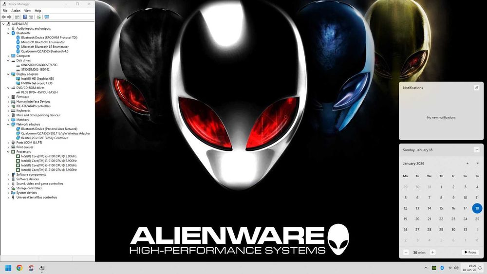 PC GAMING Quad i3-7100/8GB DDR4/SSD 120GB+HDD/GT730/WiFi+BT/W11 500lei