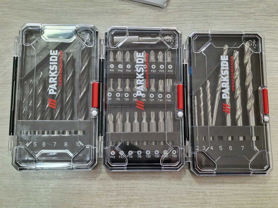 НОВ!Винтоверт PARKSIDE PBSPA12 E4 / 2 батерии,заряднo+свредла и битове