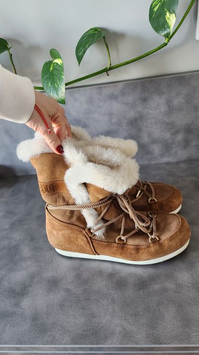 Moon Boot дамски апрески от естествен велур