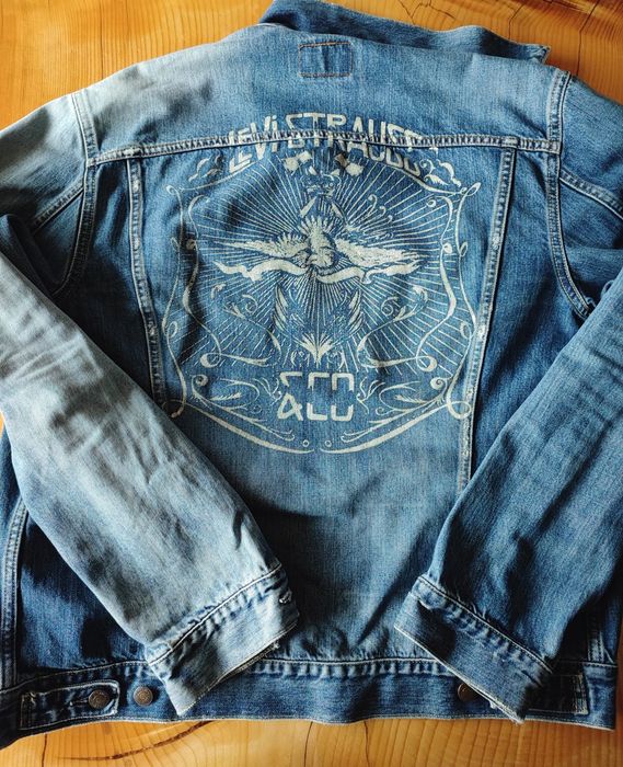 Мъжко оригинално Levi's дънково яке винтидж колекционерско деним  Хл