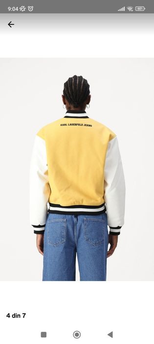 Geaca bomber Jacheta dama KARL LAGERFELD originala marimea S  deosebit