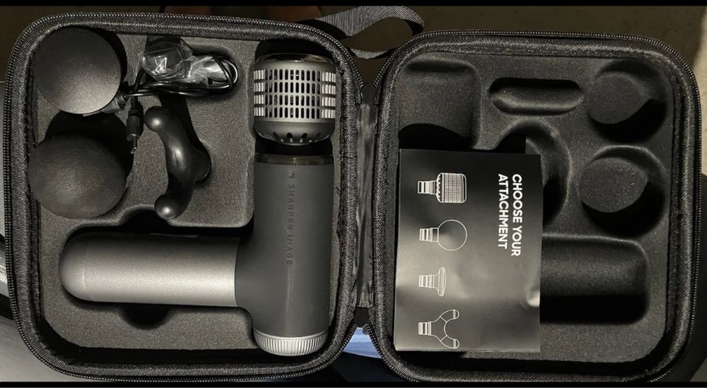 Piatol masaj profesional, Sharper Image Percussion Pro+, Cald si Rece