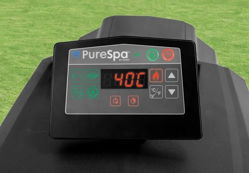 Надуваемо джакузи Intex PureSpa Bubble Deluxe, 4 места, 120 въздушни с