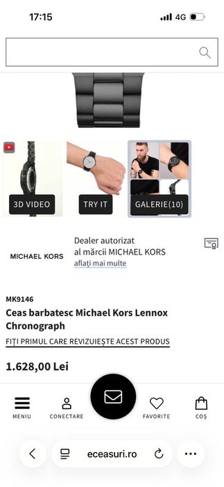 Ceas barbatesc Michael Kors Lennox Chronograph NOU SIGILAT