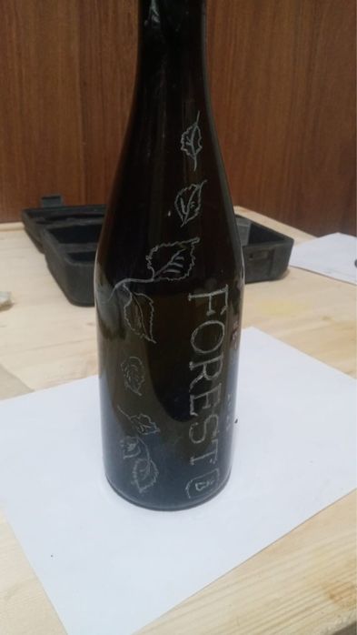 Гравировка на стекле обжиг